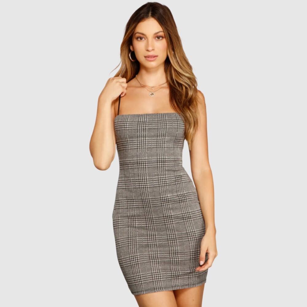 Windsor Perfect Style Plaid Mini Dress